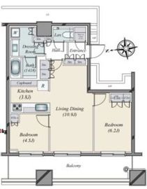 WORLD TOWER RESIDENCE 20階 間取り図