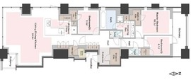 三田ガーデンヒルズ PARK MANSION 4階 間取り図