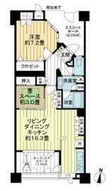 グランシティ上用賀ラ・アヴェニュー 5階 間取り図
