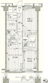 コスモリード西馬込 608 間取り図
