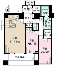 三番町パークテラス桜苑 3階 間取り図