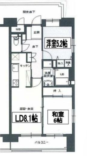 サンテラス反町公園 10階 間取り図