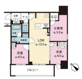 ネベル横浜関内 6階 間取り図