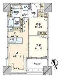 白金ザ・スカイ 23階 間取り図