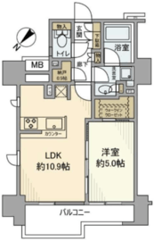 セントラルプレイス川崎 5階 間取り図