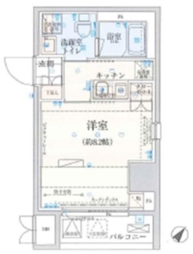 リヴシティ日本橋ネクステシア 5階 間取り図
