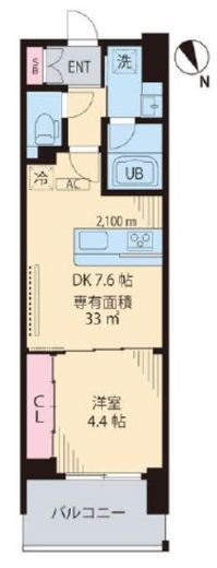 ビイルーム立川 904 間取り図