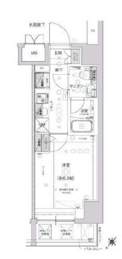 クレストタップ新横浜 817 間取り図