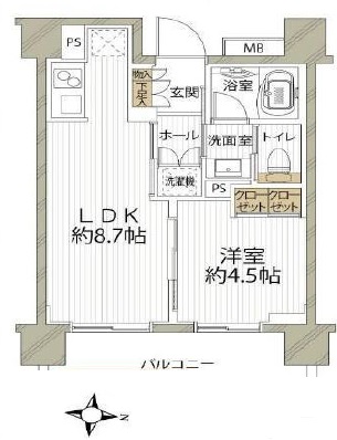 パークホームズ四谷三丁目アーバンレジデンス 4階 間取り図