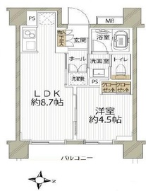 パークホームズ四谷三丁目アーバンレジデンス 4階 間取り図