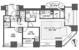 ザ・センター東京 35階 間取り図