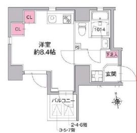 AZEST浅草 403 間取り図