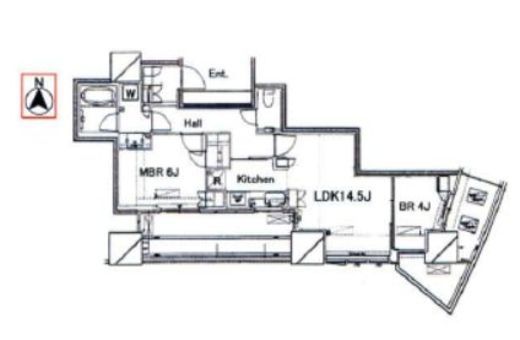 ルミナリータワー池袋 20階 間取り図