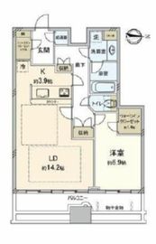 ラゾーナ川崎レジデンス 14階 間取り図