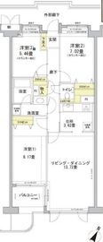 グランフォート目黒 302 間取り図
