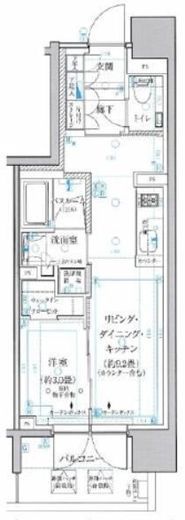 クリオ横浜ザ・グラン 5階 間取り図