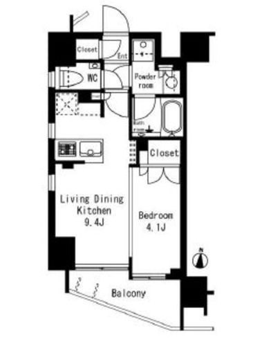 フレンシア椎名町 1201 間取り図