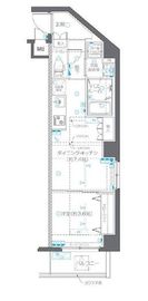ZOOM中野West 3階 間取り図