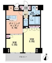 エスティメゾン赤羽 703 間取り図