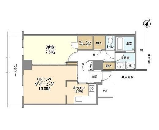 トルナーレ日本橋浜町 21階 間取り図