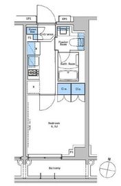 ブラウ戸越銀座テラス 306 間取り図