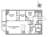 コンフォリア東葛西 802 間取り図