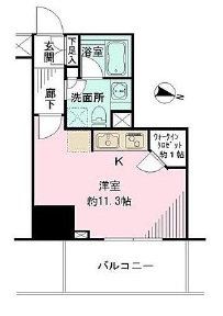 ベリスタ神楽坂 12階 間取り図