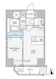 ALIVIO N&S shibuya 601 間取り図