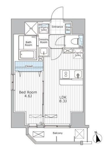 ALIVIO N&S shibuya 501 間取り図