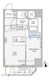 ALIVIO N&S shibuya 402 間取り図