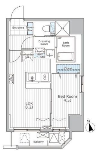 ALIVIO N&S shibuya 302 間取り図