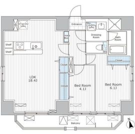 ALIVIO N&S shibuya 801 間取り図