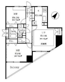 サンクレール荒川ブランガーデン 1606 間取り図