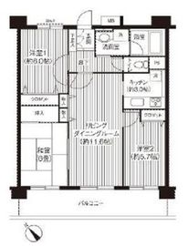 KS桜川 2階 間取り図