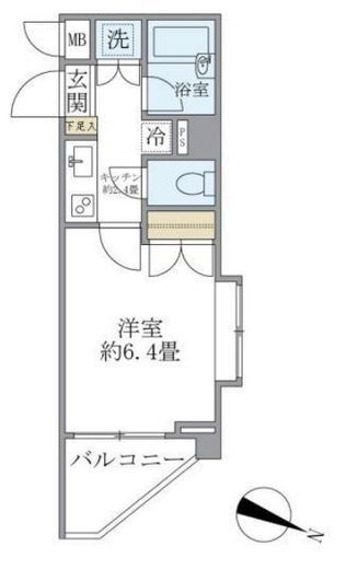 レジデンス西馬込 319 間取り図