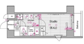 グランド・ガーラ横濱山下町 6階 間取り図