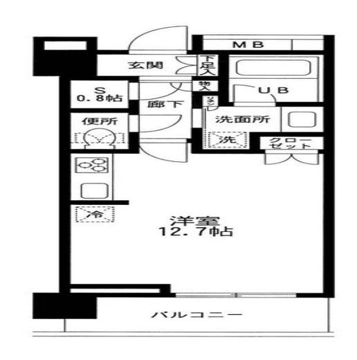 プリズムタワー 8階 間取り図