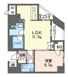 ザ・パークハウス三鷹レジデンス 4階 間取り図
