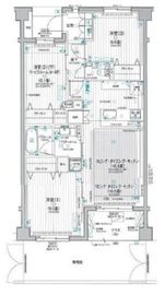 パレステージ山手石川町 6階 間取り図
