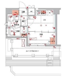 ハーモニーレジデンス横浜大通り公園EIRAKU 1102 間取り図