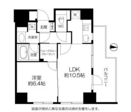 アリュージュ両国 1501 間取り図