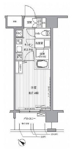 センテニアル王子神谷アネックス 702 間取り図