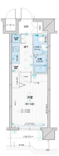 メインステージ元浅草Ⅱ 10階 間取り図