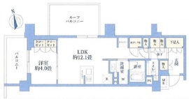 プラウド元住吉ウエスト 4階 間取り図