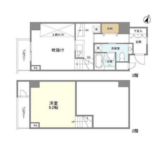 ヴィアラッティア志村 307 間取り図