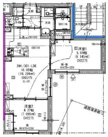 エルファーロ三軒茶屋Ⅴ 101 間取り図