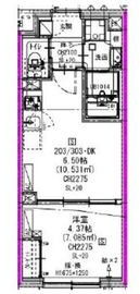 エルファーロ三軒茶屋Ⅴ 203 間取り図