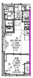 エルファーロ三軒茶屋Ⅴ 204 間取り図
