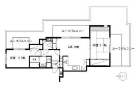 パークノヴァ目黒不動前 4階 間取り図