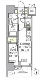 プライムガーデン銀座八丁堀 907 間取り図